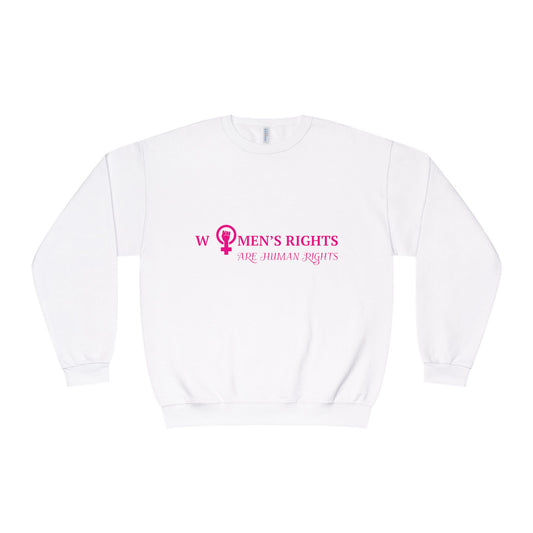 Women's Rights Are Human Rights - Feminist Crewneck Sweatshirt