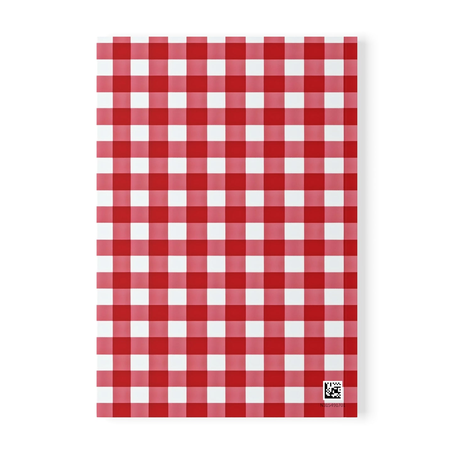 Red Plaid Softcover Notebook A5