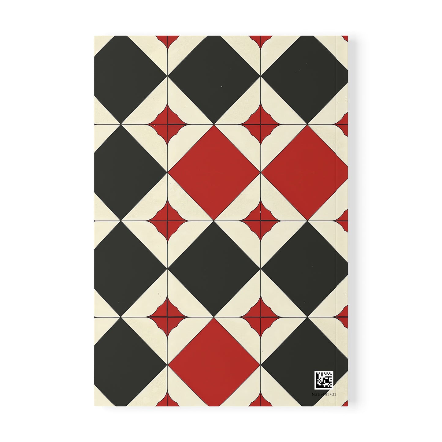 Tile Syntax - Stylish A5 Hardcover Notebook with Geometric Pattern