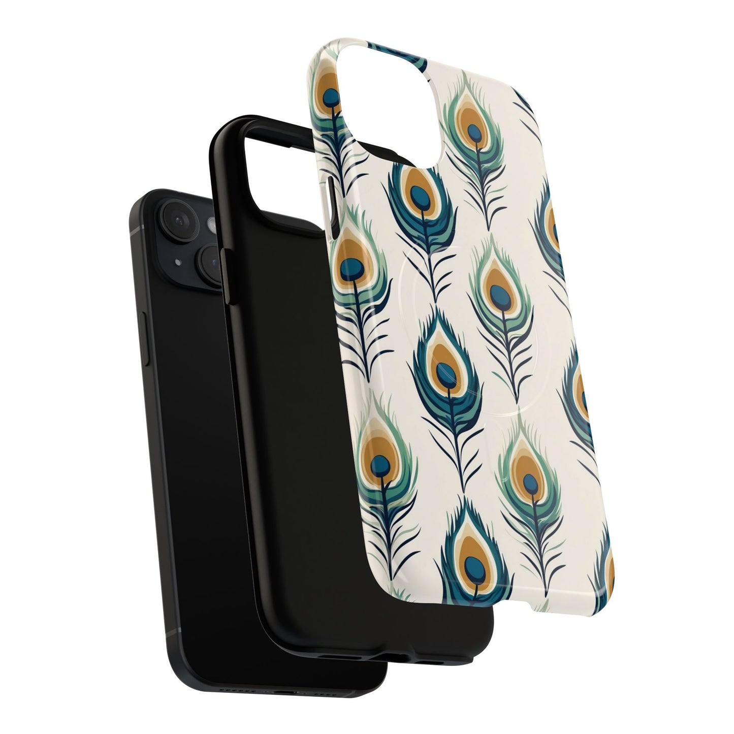 Peacock Feather Phone Tough Magnetic Case
