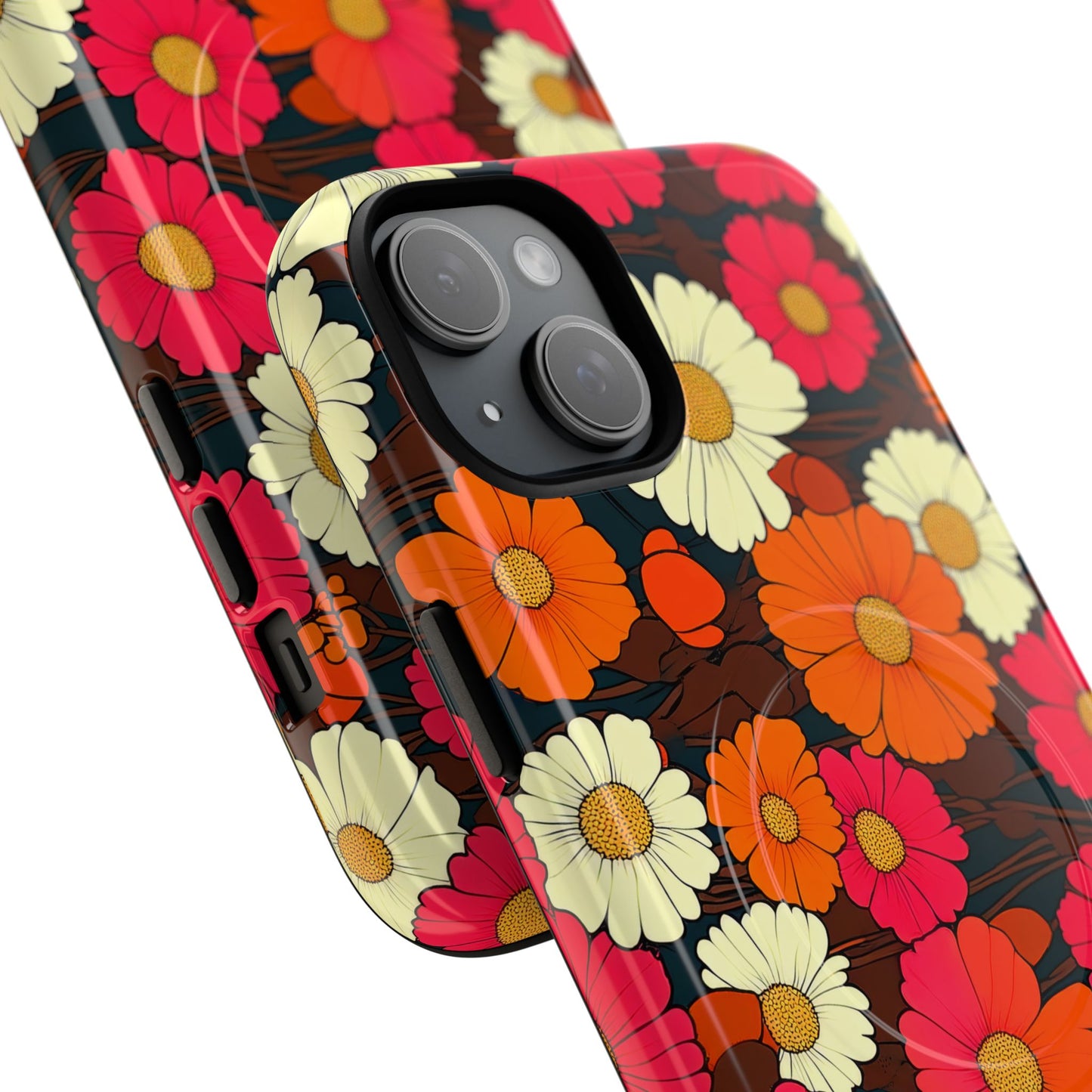 Flower Power Vintage Phone Tough Magnetic Case