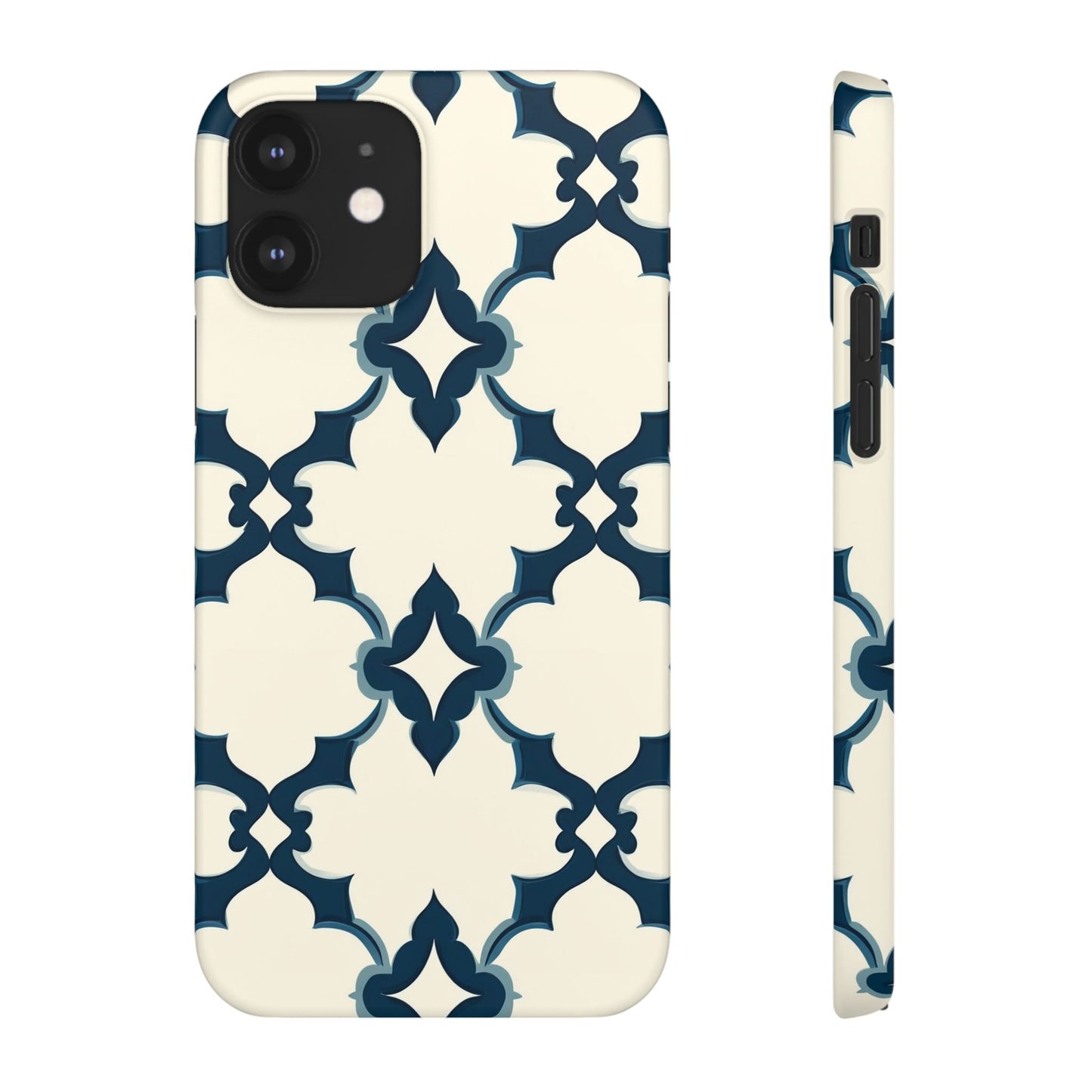 Midnight Quatrefoil Snap Case