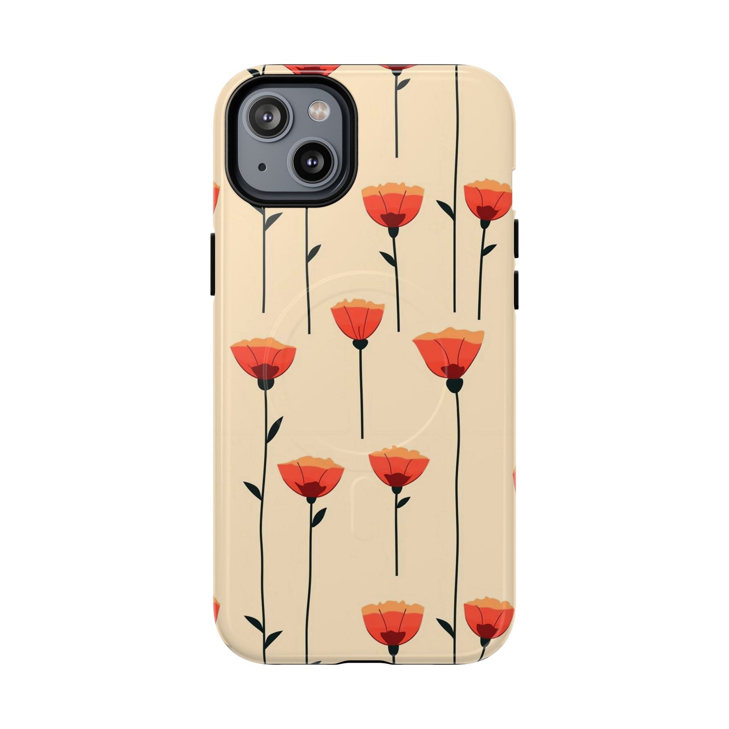 Poppy Line Tough Magnetic Phone Case