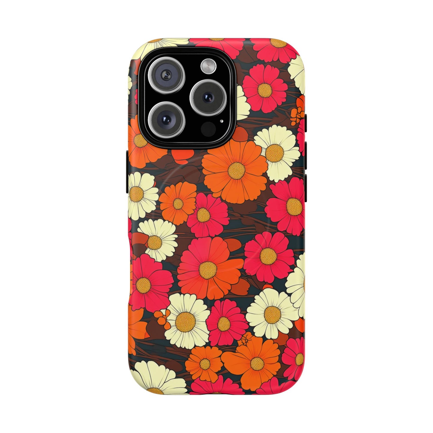 Flower Power Vintage Phone Tough Magnetic Case