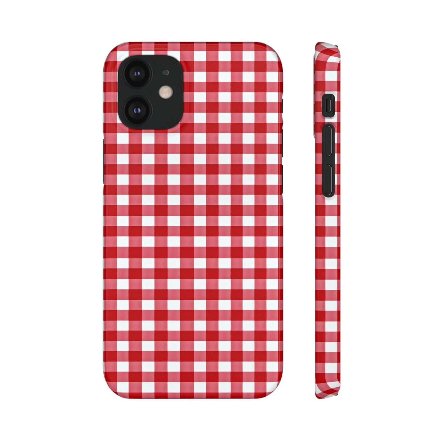 Red Plaid Snap Phone Case