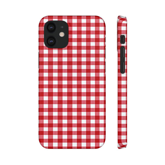 Red Plaid Snap Phone Case