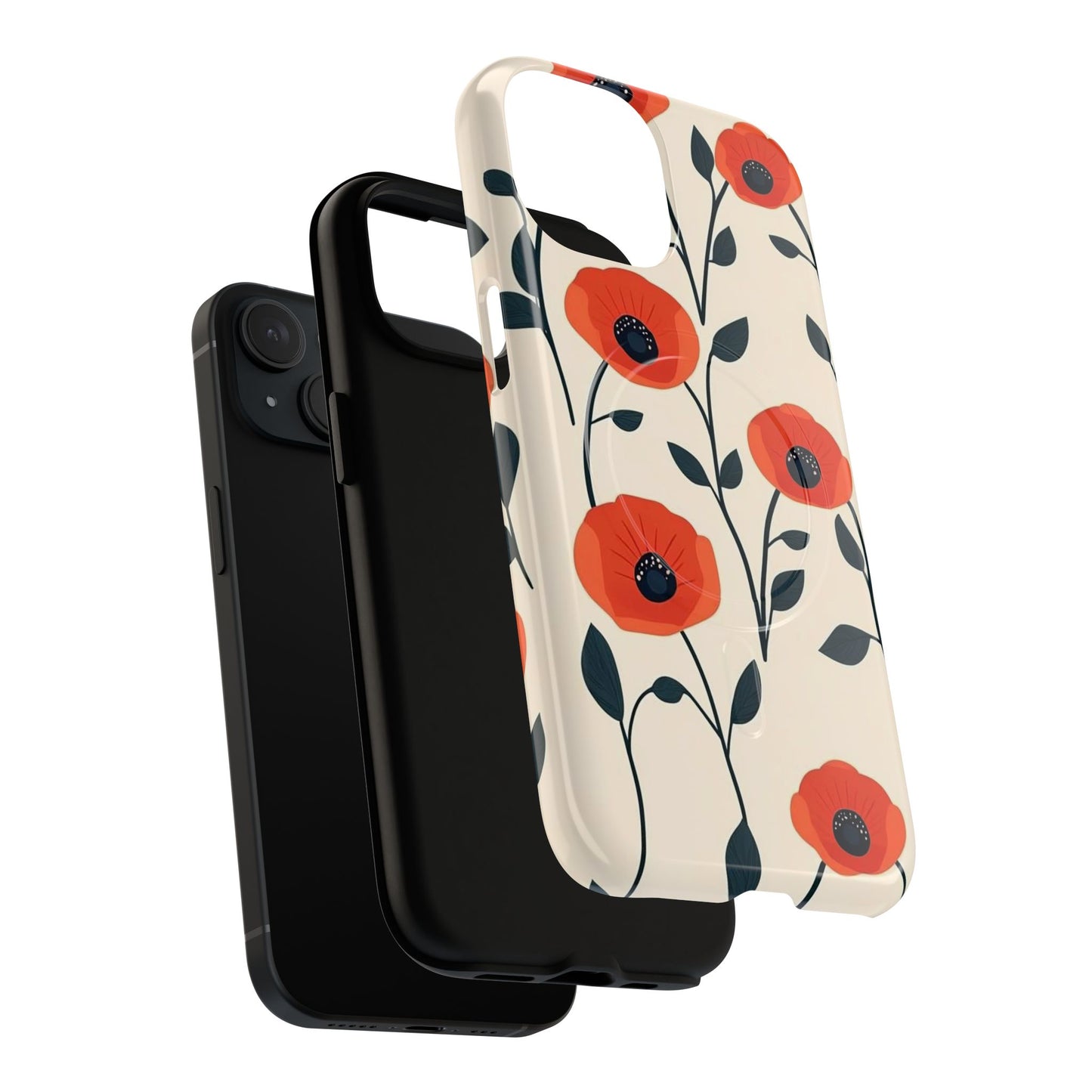Poppy Fields Tough Magnetic Phone Case