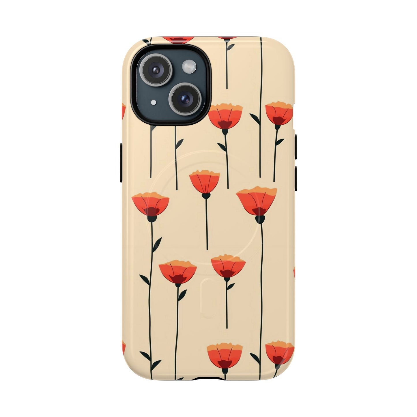 Poppy Line Tough Magnetic Phone Case