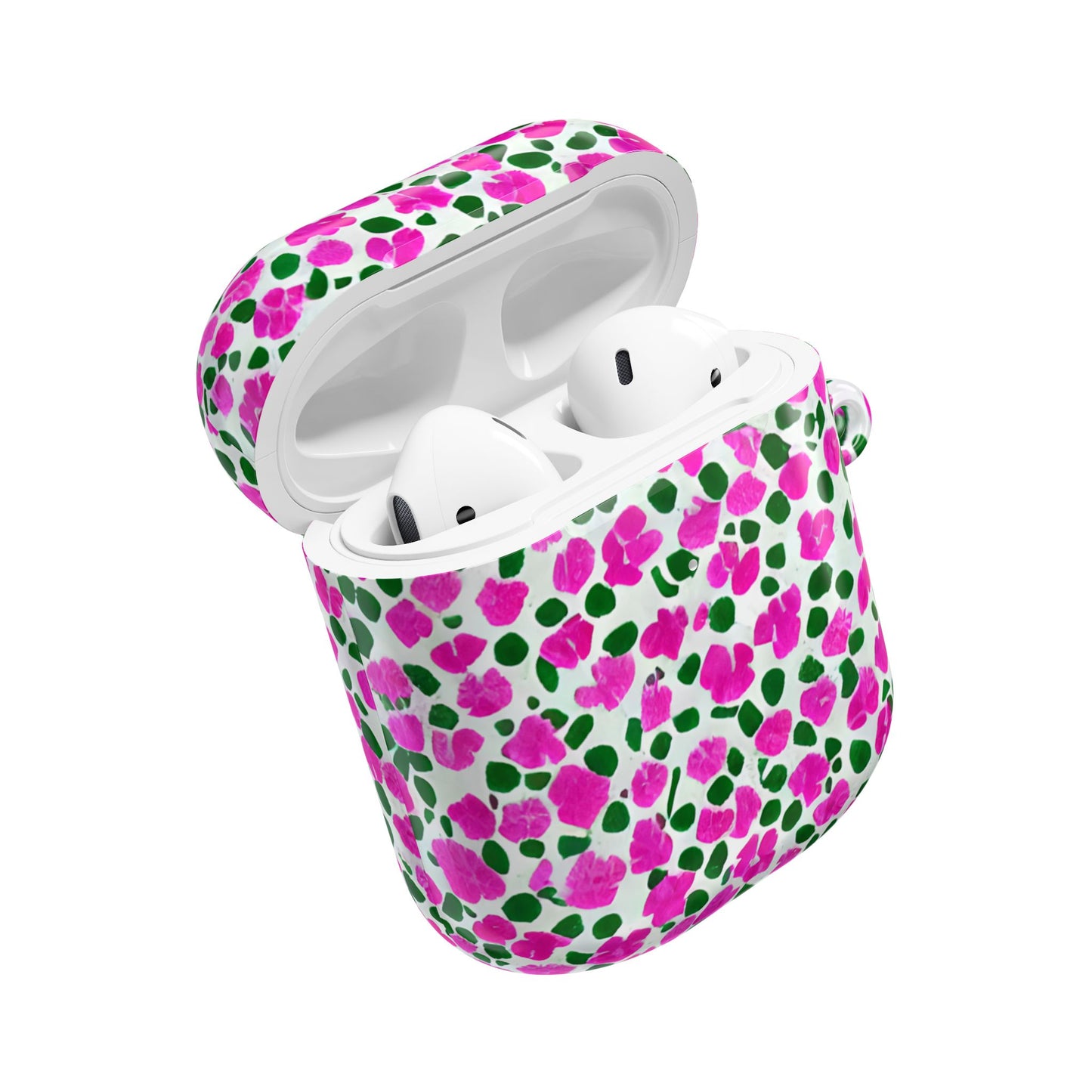Petal Riot - Fuschia & Green Abstract AirPod Case