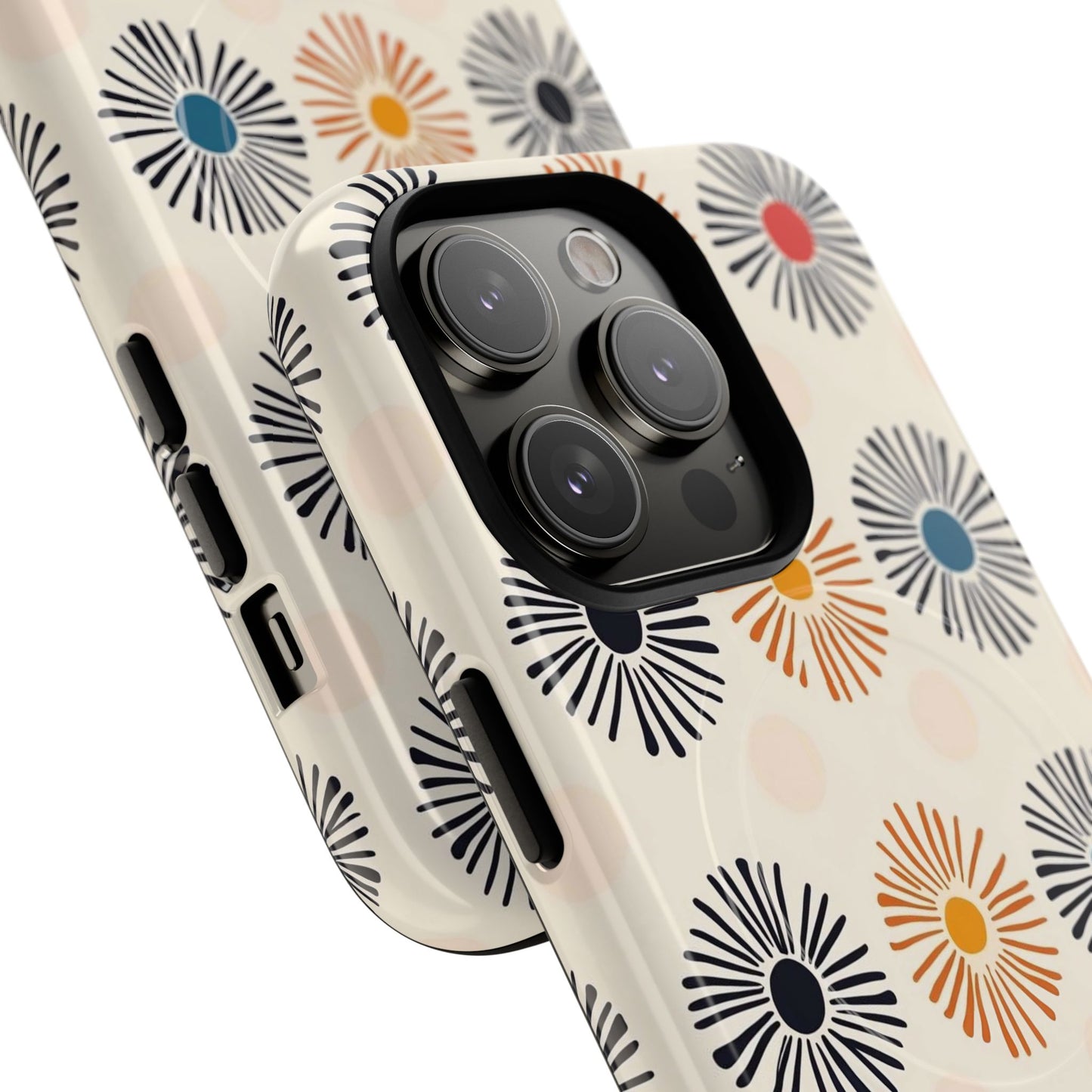 Burstwise Colorful Floral Tough Magnetic Case