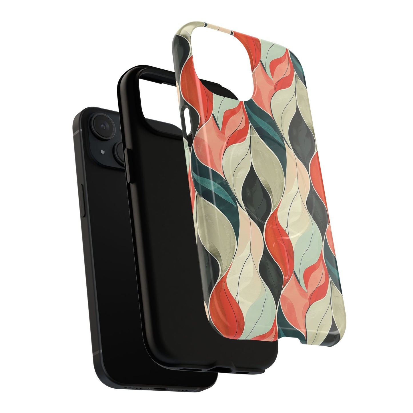 Soft Swirl Floral Tough Magnetic Case