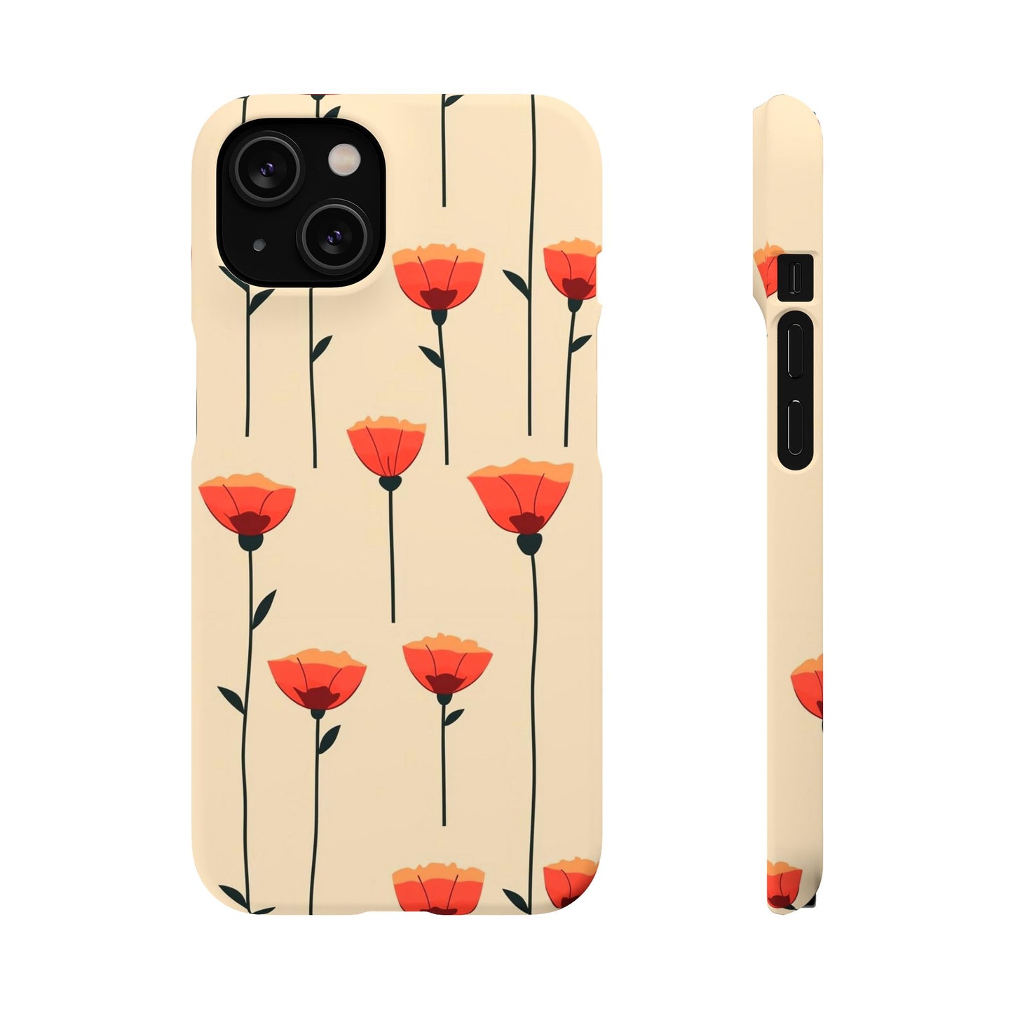 Poppy Line Snap Phone Case