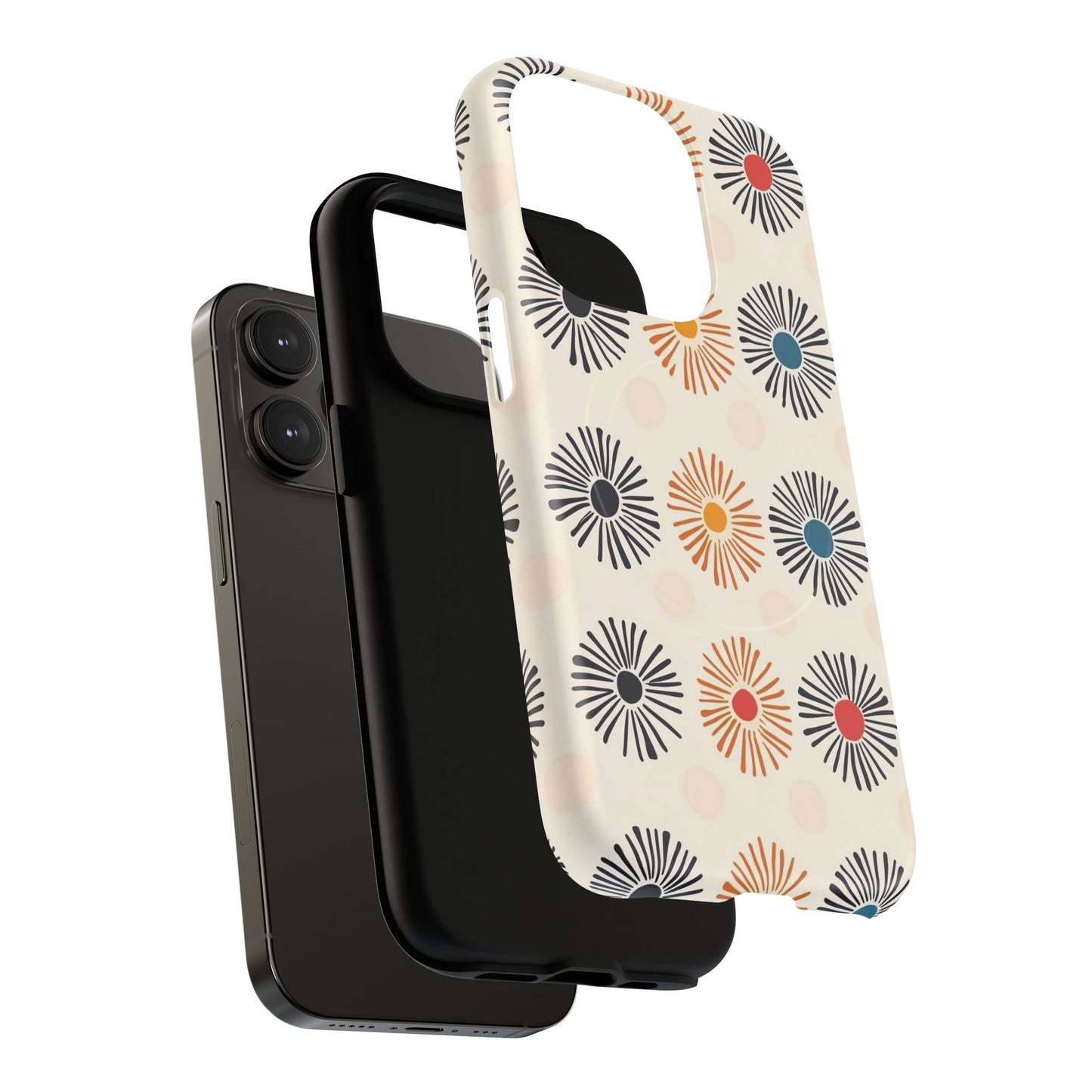 Burstwise Colorful Floral Tough Magnetic Case