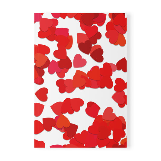 Sugar Sprinkle Scattered Hearts Notebook | A5 Softcover