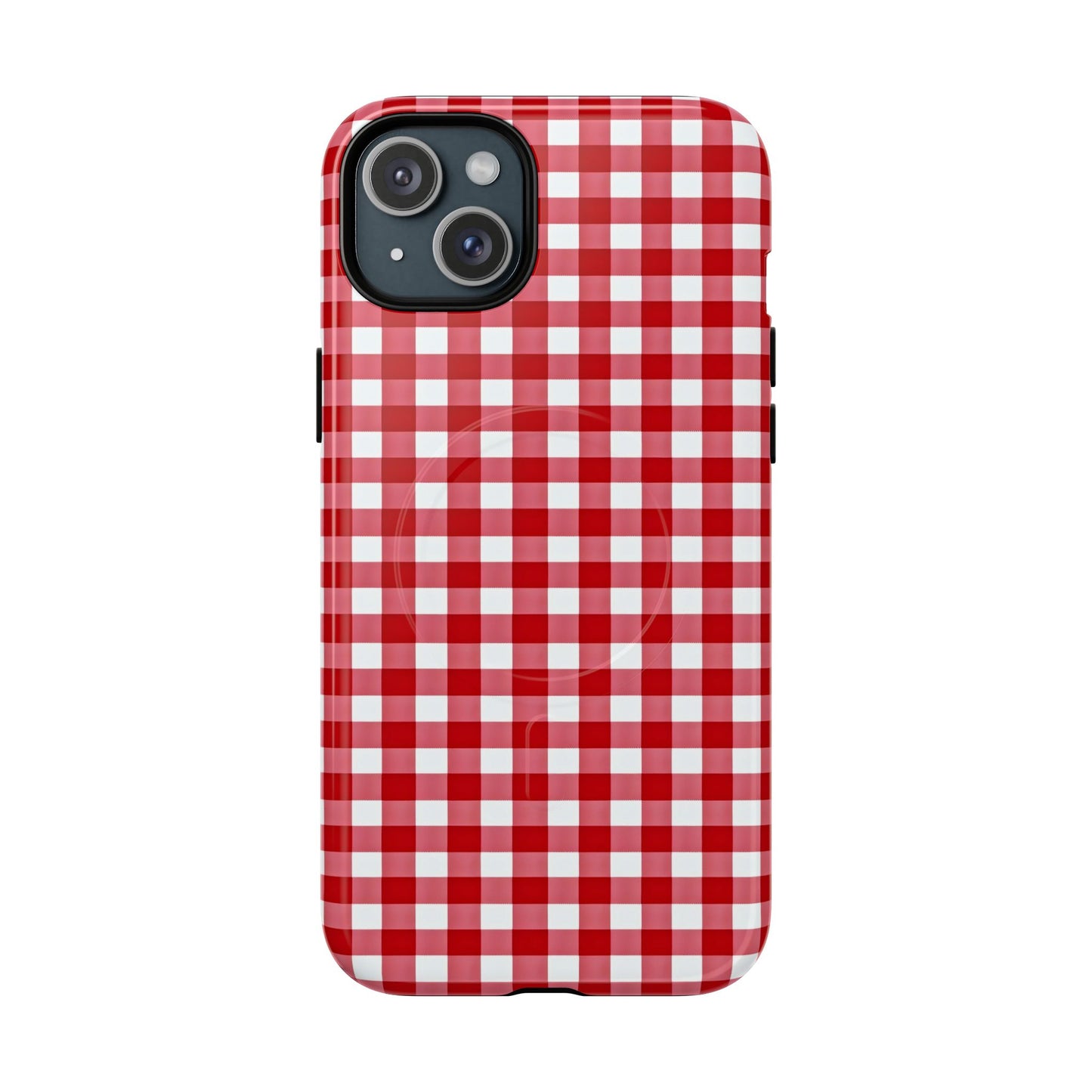 Red Plaid Tough Magnetic Phone Case