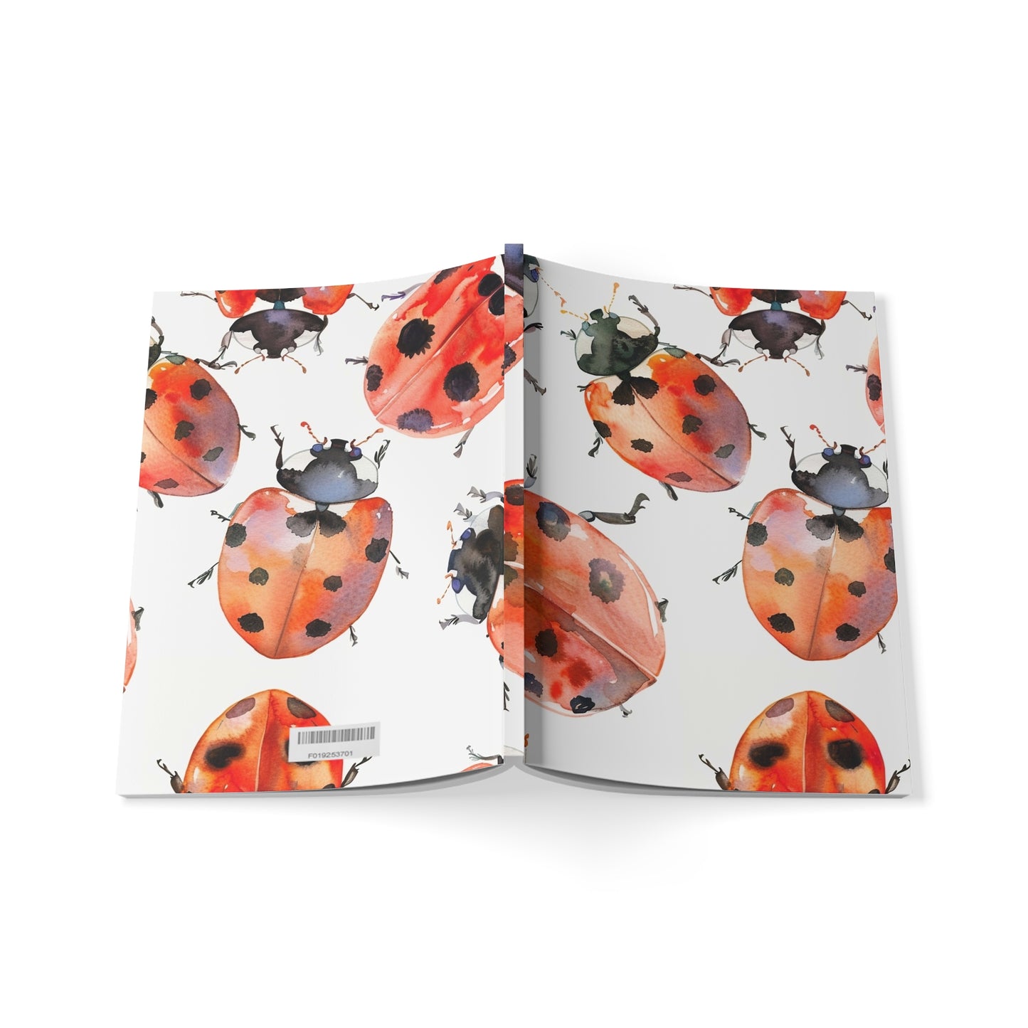 Lucky Swarm Ladybug Art Softcover Notebook, A5