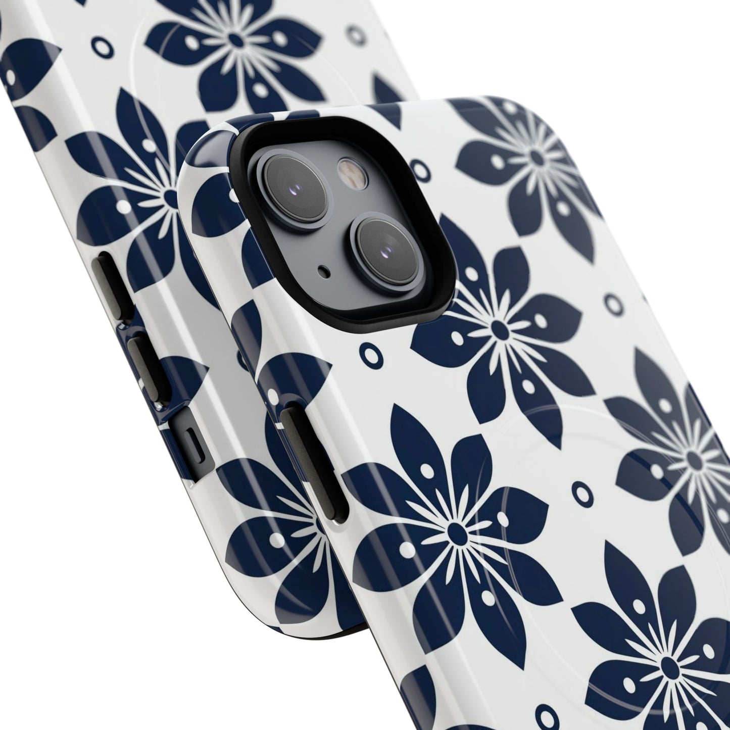 Azure Lattice Tough Magnetic Case