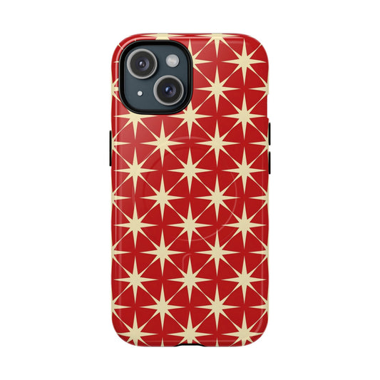 Crimson Star Tough Magnetic Phone Case