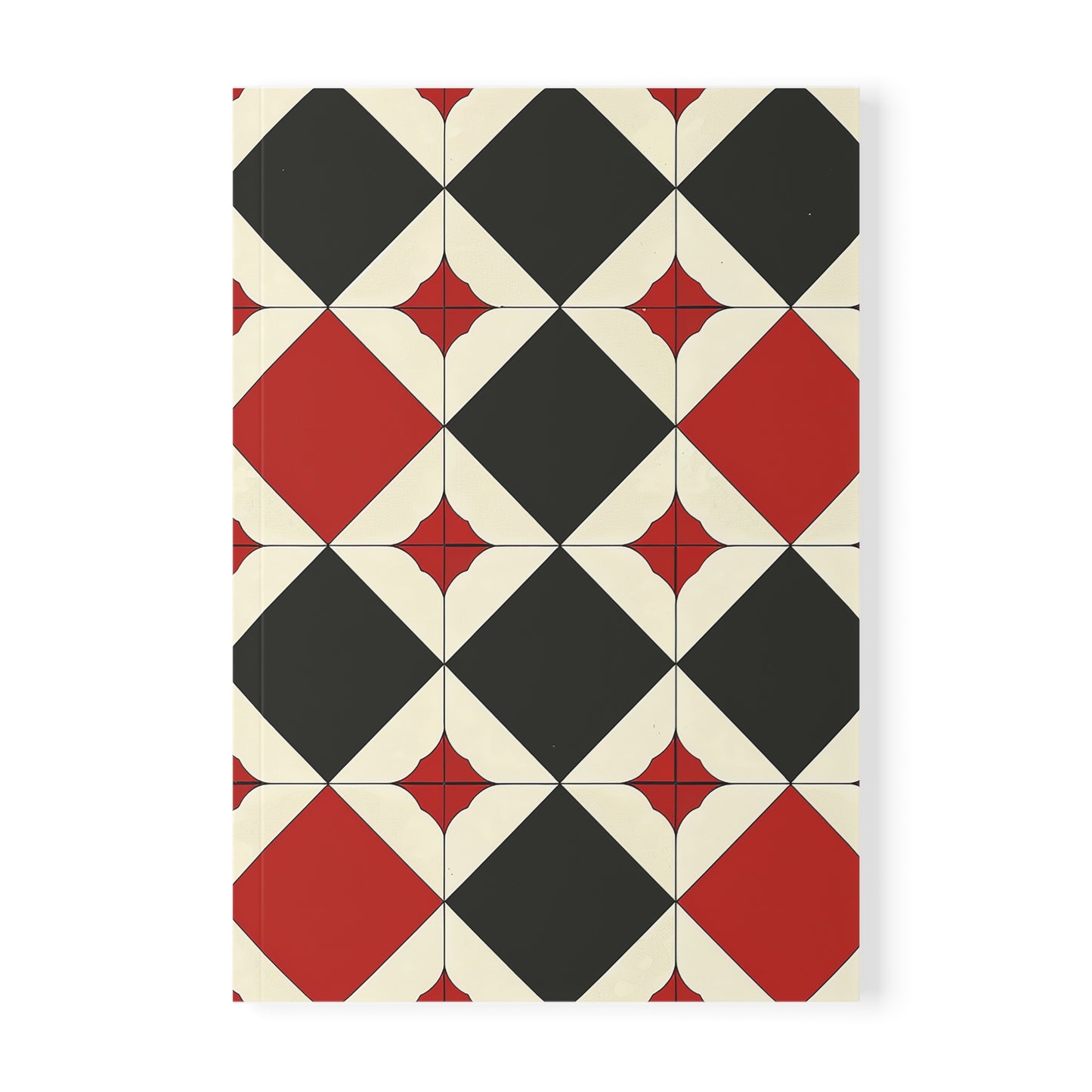 Tile Syntax - Stylish A5 Hardcover Notebook with Geometric Pattern