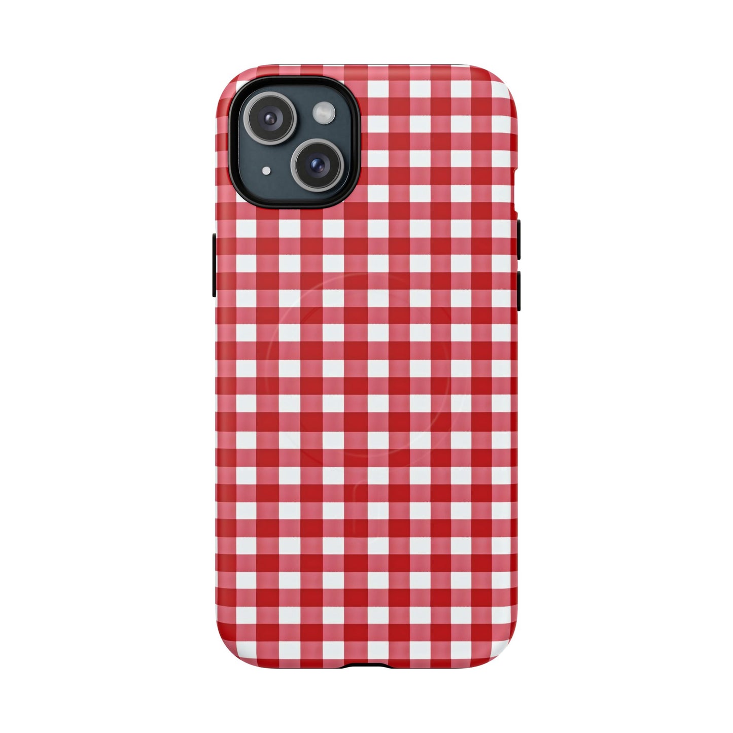 Red Plaid Tough Magnetic Phone Case