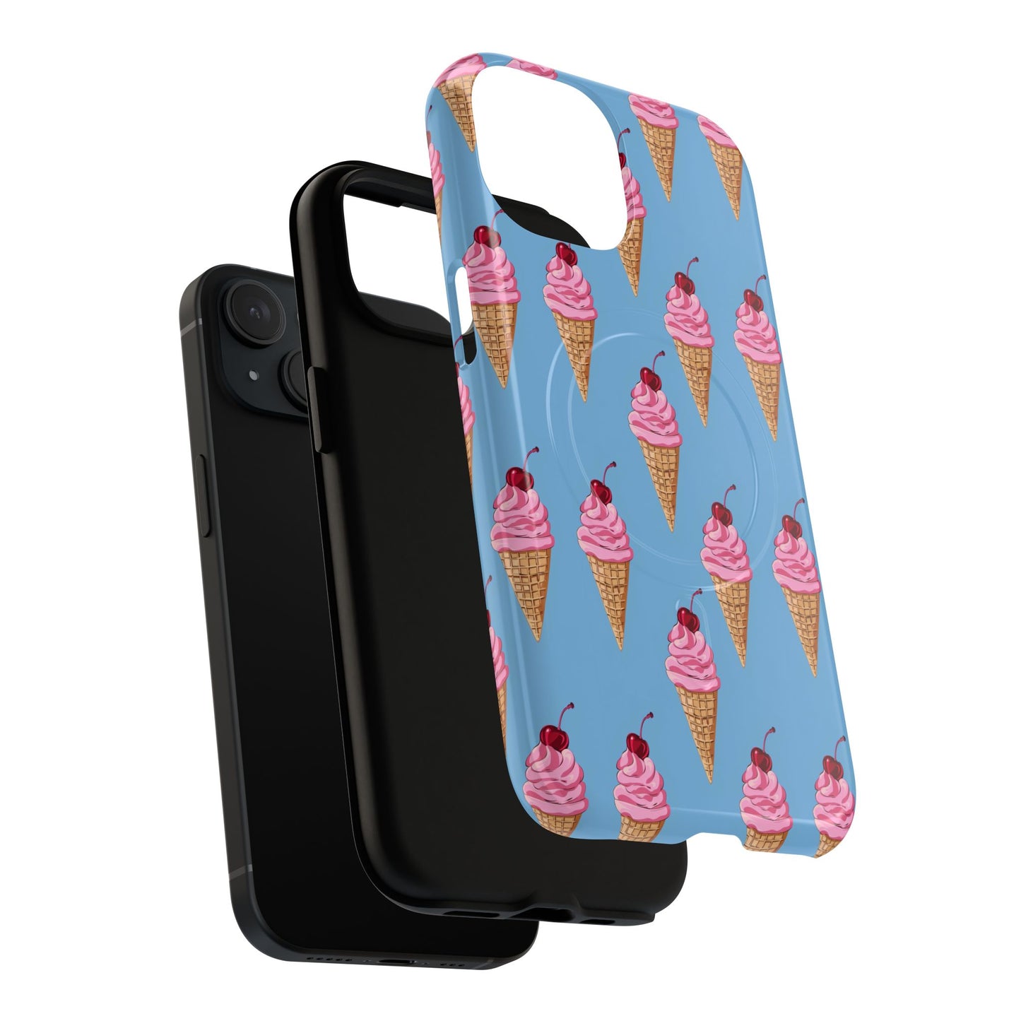 Cherry Swirl Tough Magnetic Phone Case