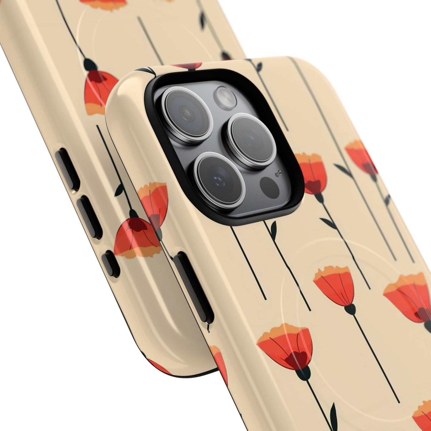 Poppy Line Tough Magnetic Phone Case