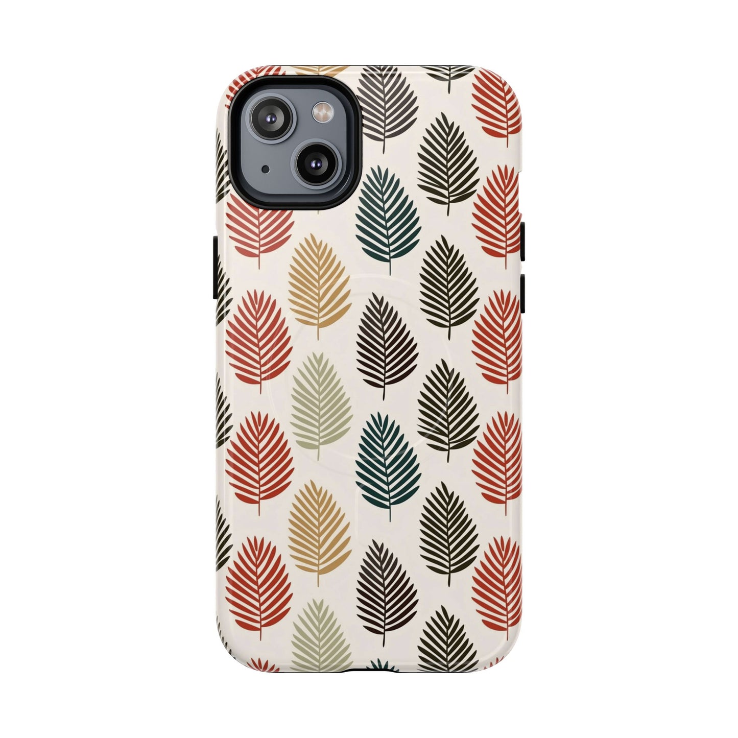 Robuste magnetische Handyhülle mit Herbstlaub-Motiv