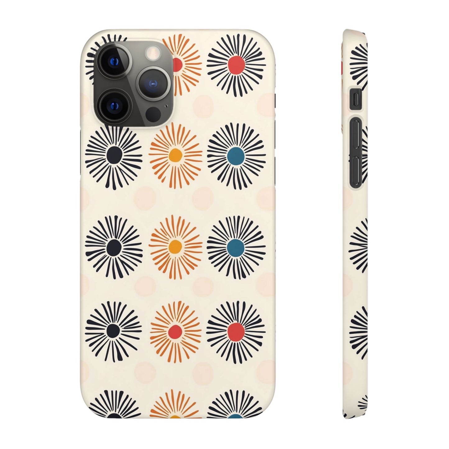 Burstwise Colorful Floral Snap Case