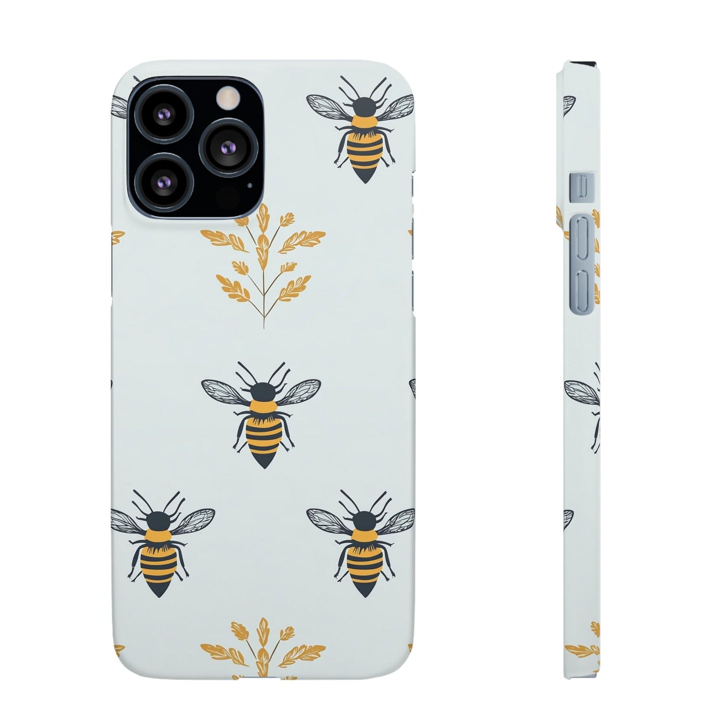 Blue Buzzing Bees Snap Case