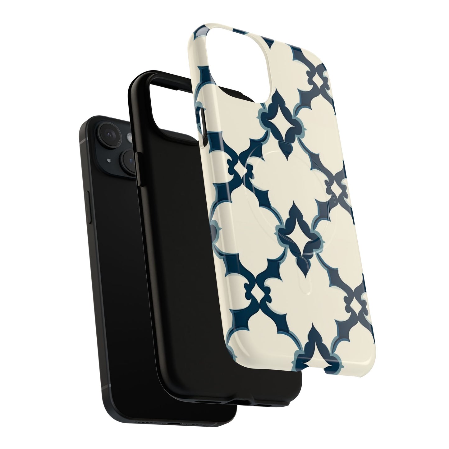 Midnight Quatrefoil Tough Magnetic Case