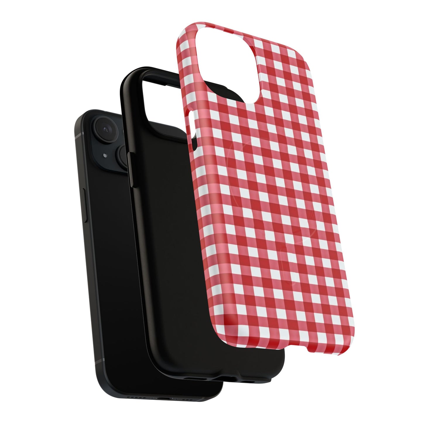 Red Plaid Tough Magnetic Phone Case
