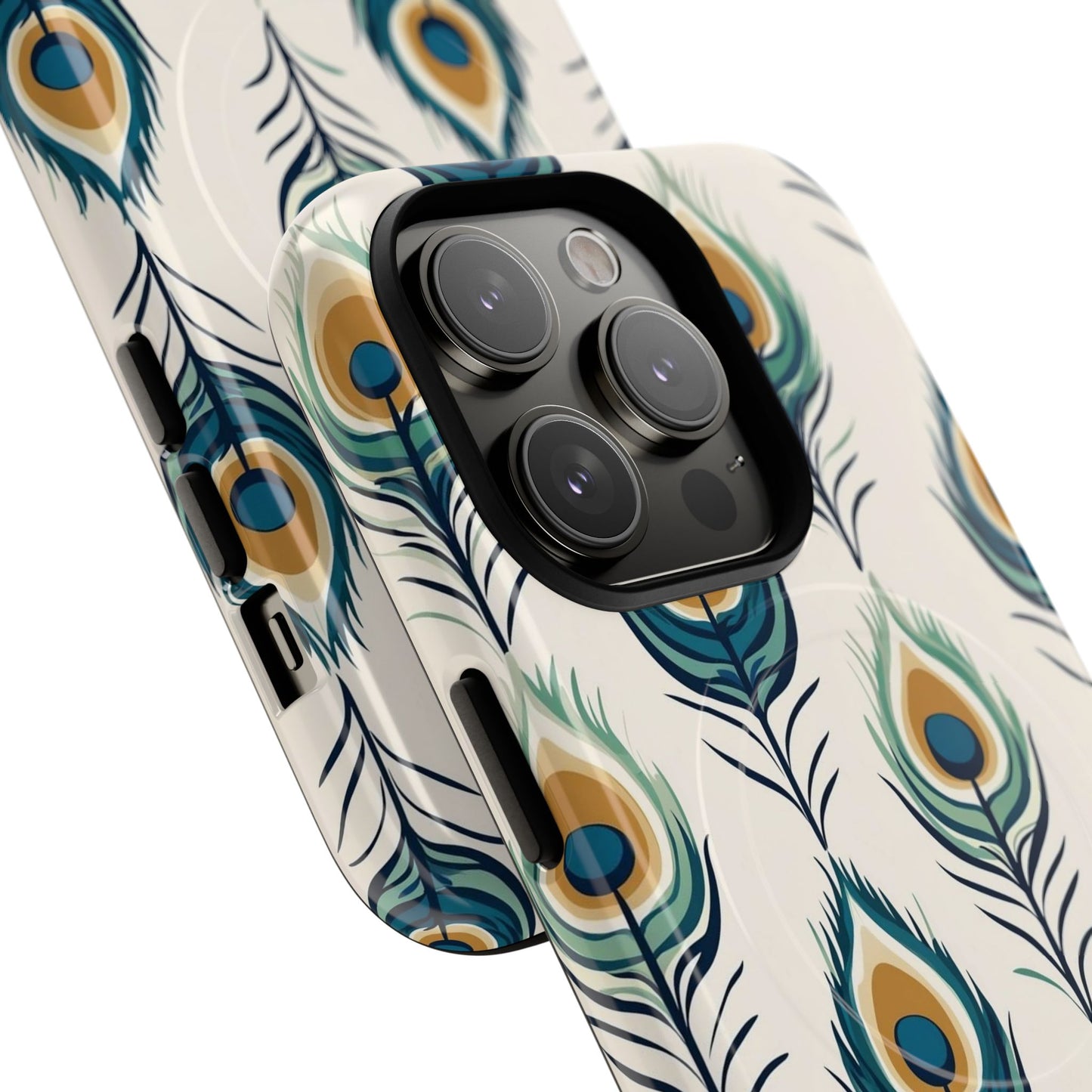 Peacock Feather Phone Tough Magnetic Case