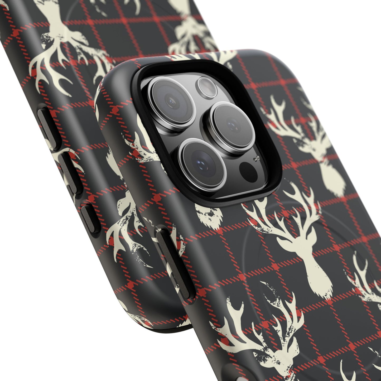 Stag Plaid Tough Magnetic Case
