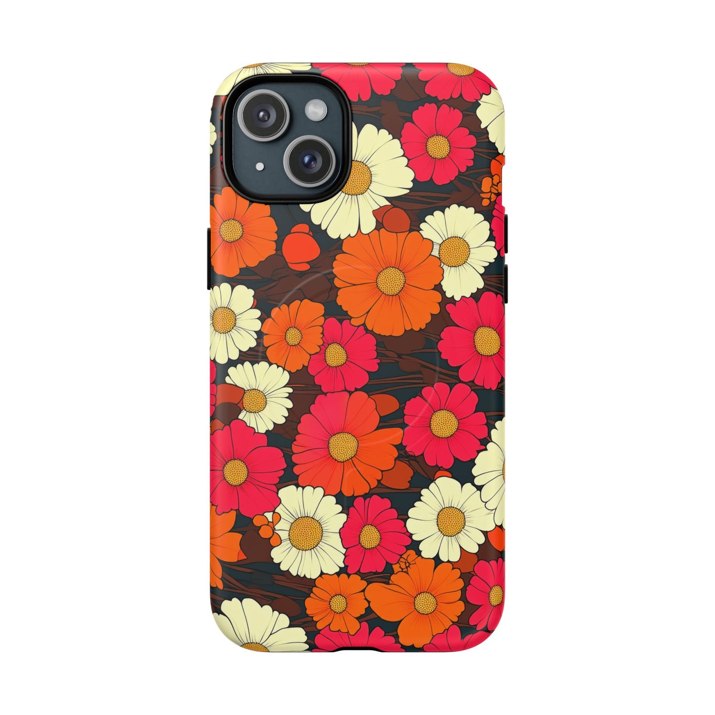 Flower Power Vintage Phone Tough Magnetic Case