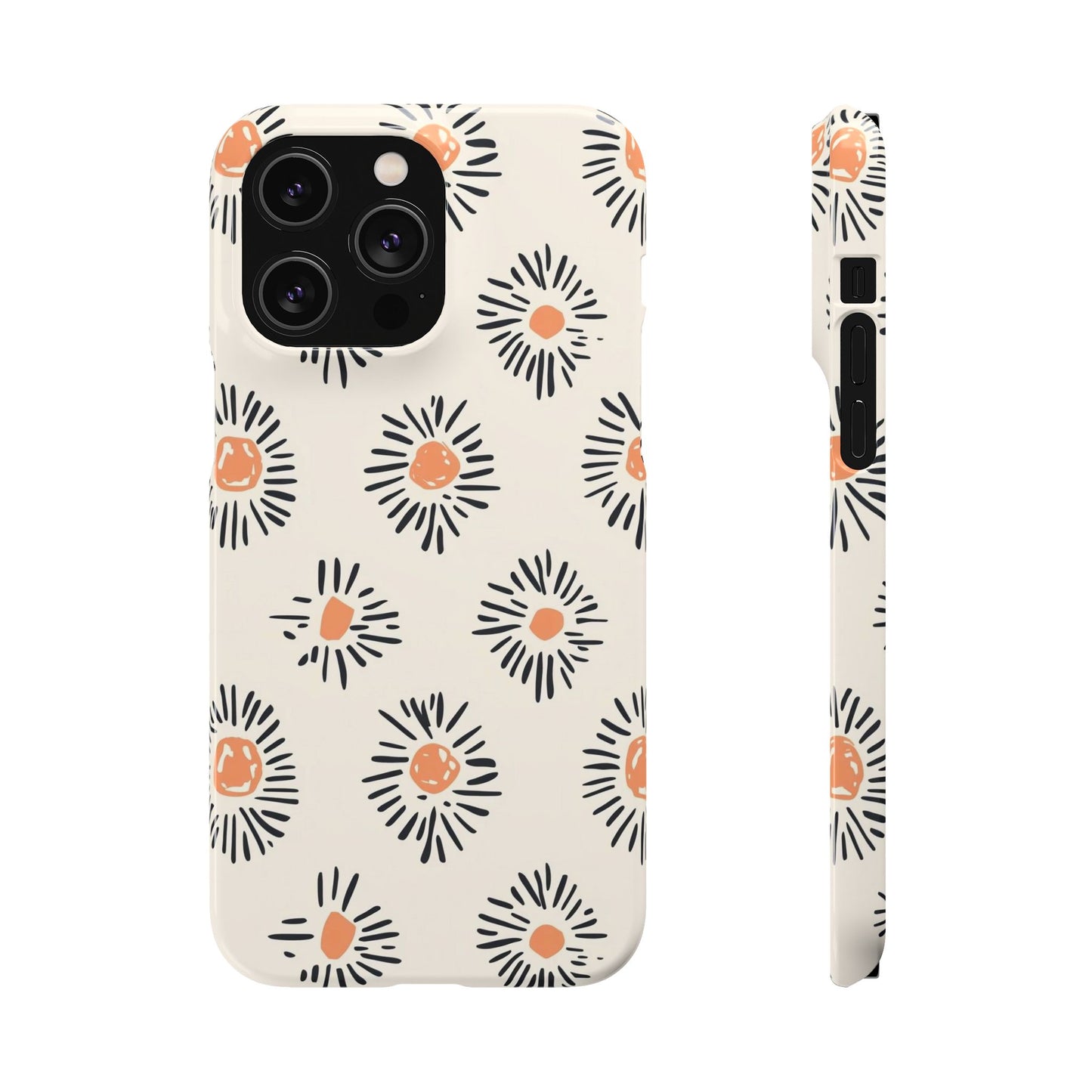 Sunburst Diary Floral Snap Case