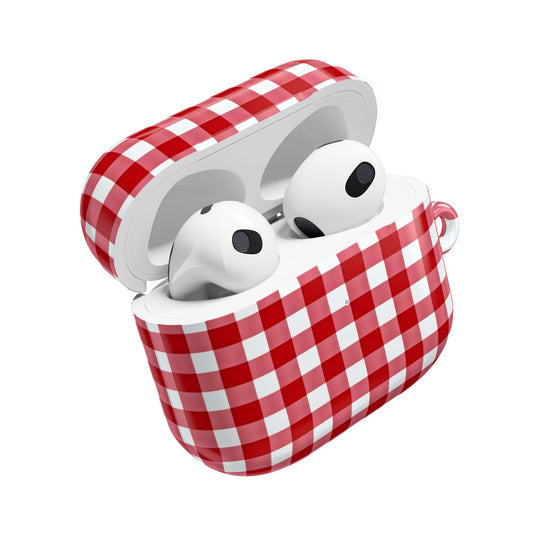 Red Plaid AirPod Cases