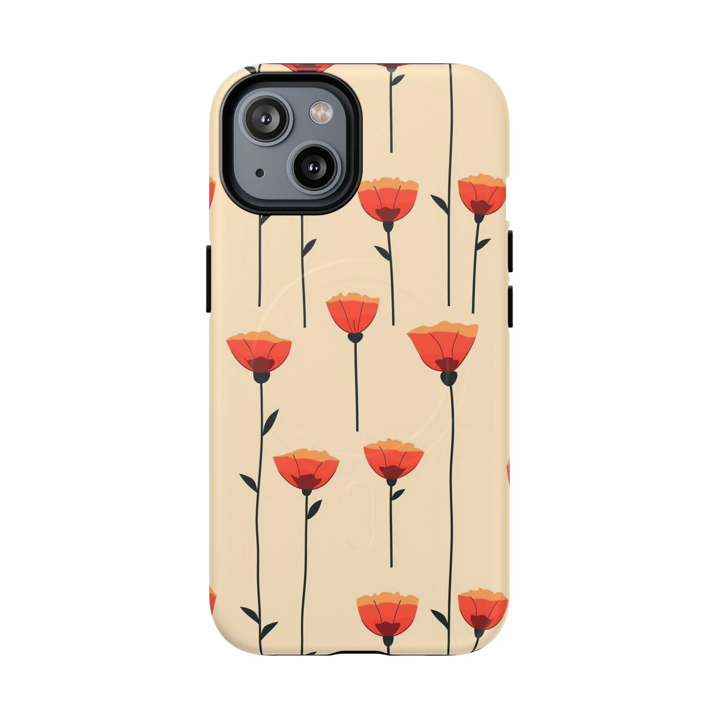 Poppy Line Tough Magnetic Phone Case