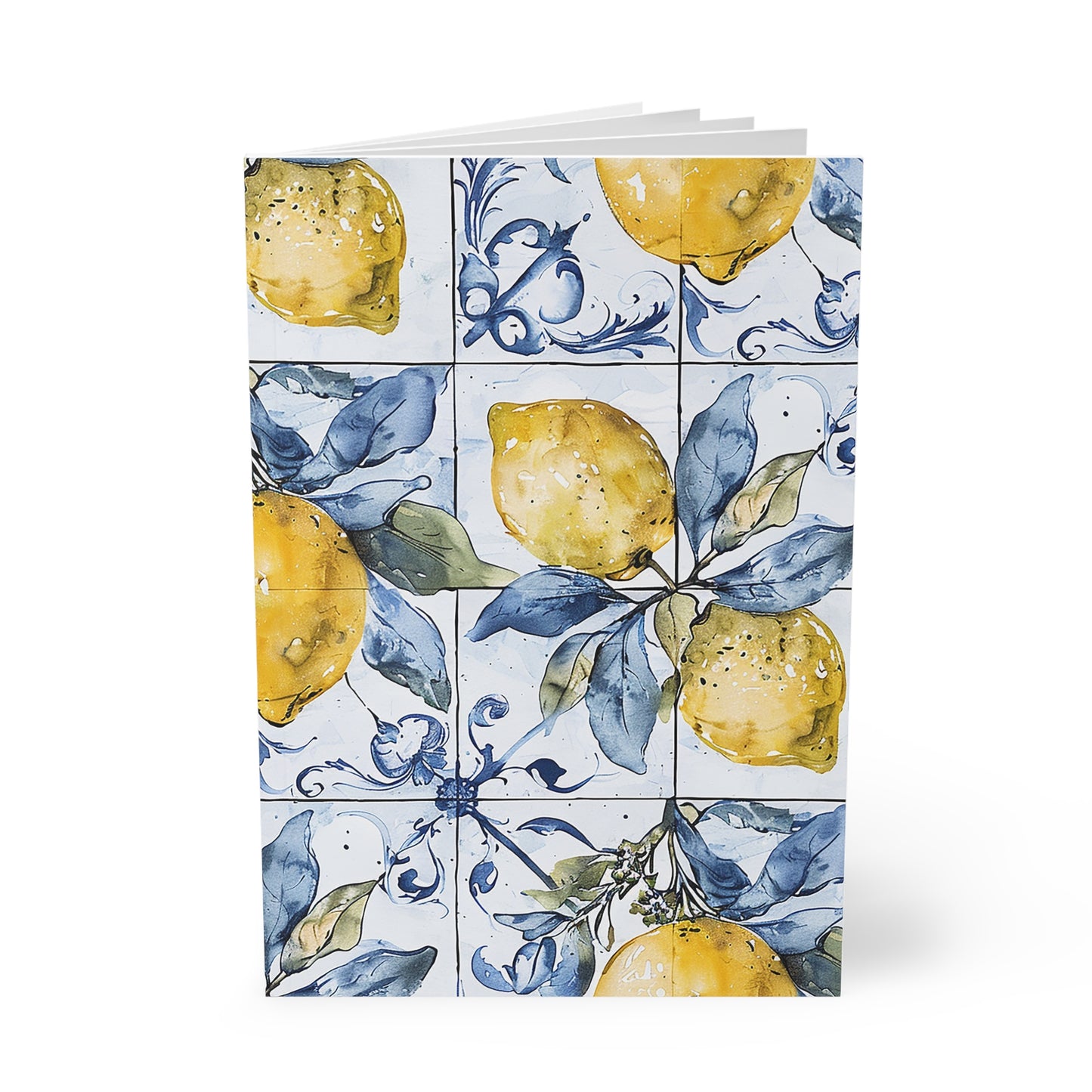 Mosaic Grove Lemon Floral Softcover Notebook A5