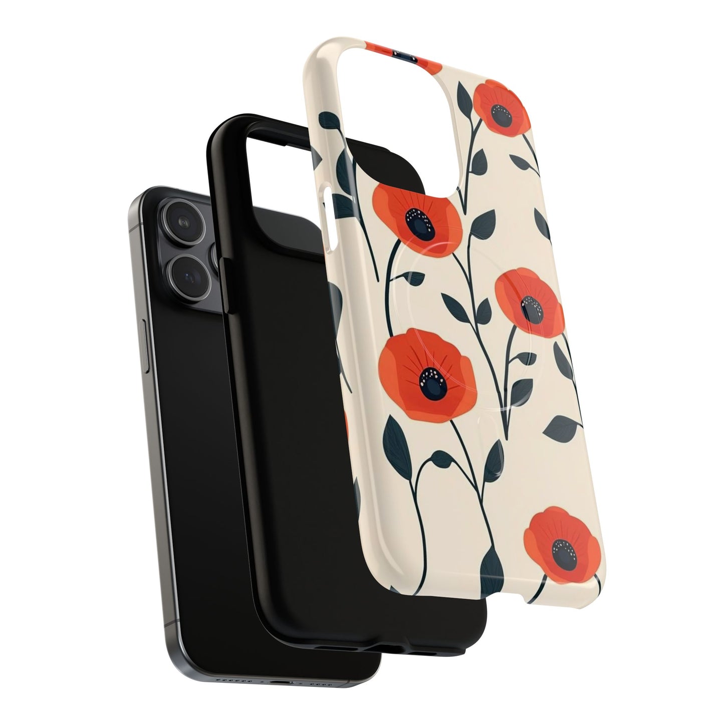 Poppy Fields Tough Magnetic Phone Case