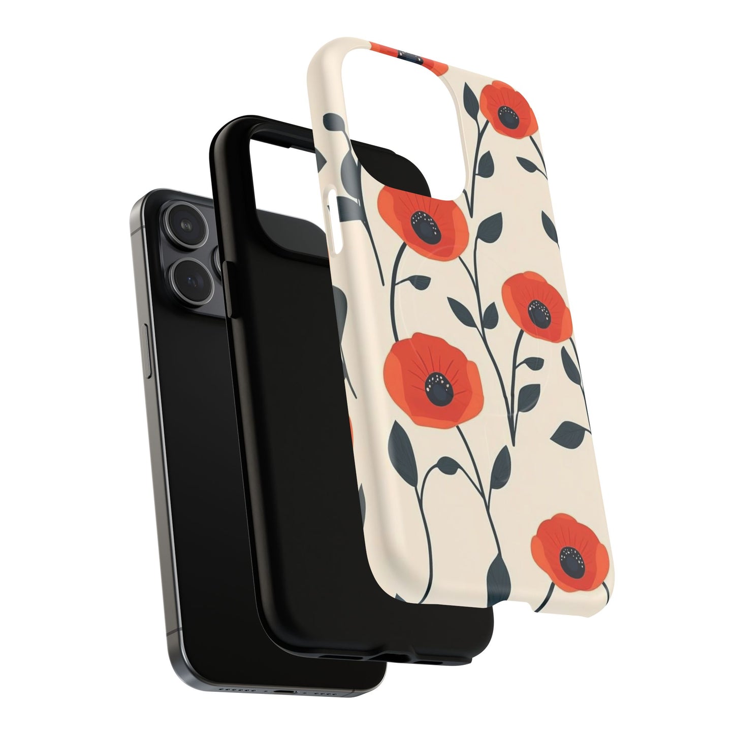 Poppy Fields Tough Magnetic Phone Case