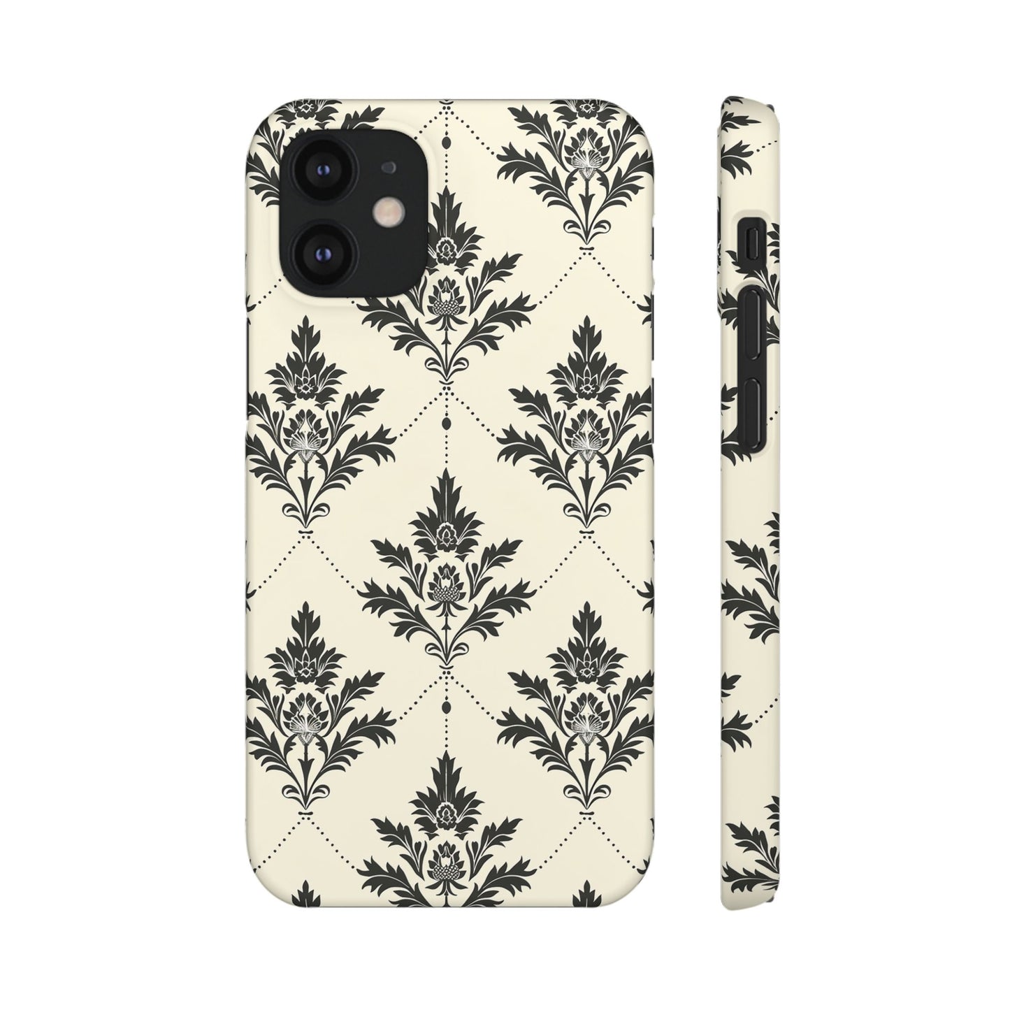 Midnight Damask Snap Case