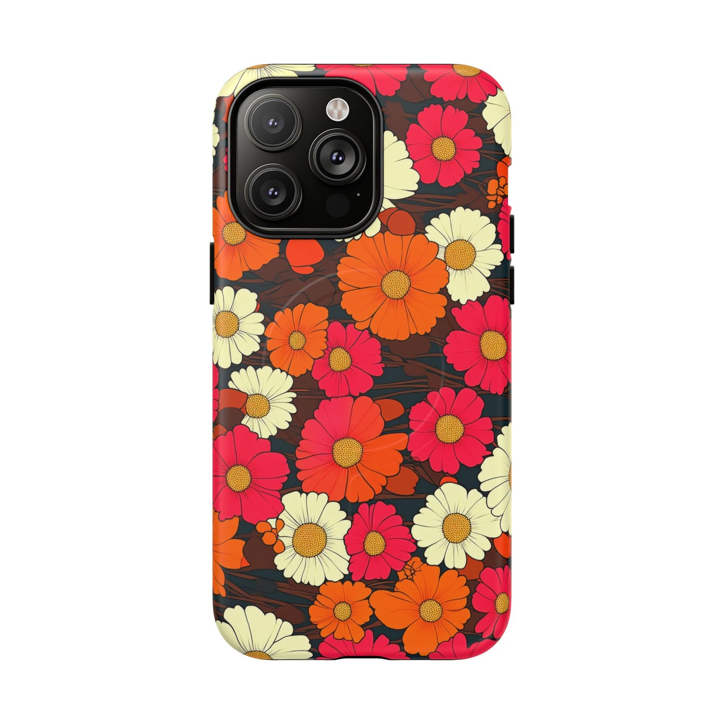 Flower Power Vintage Phone Tough Magnetic Case