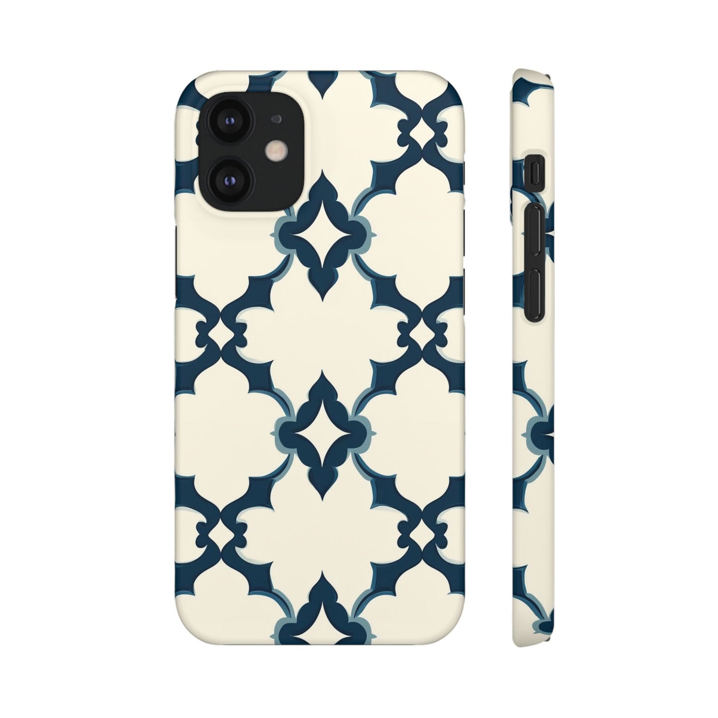 Midnight Quatrefoil Snap Case