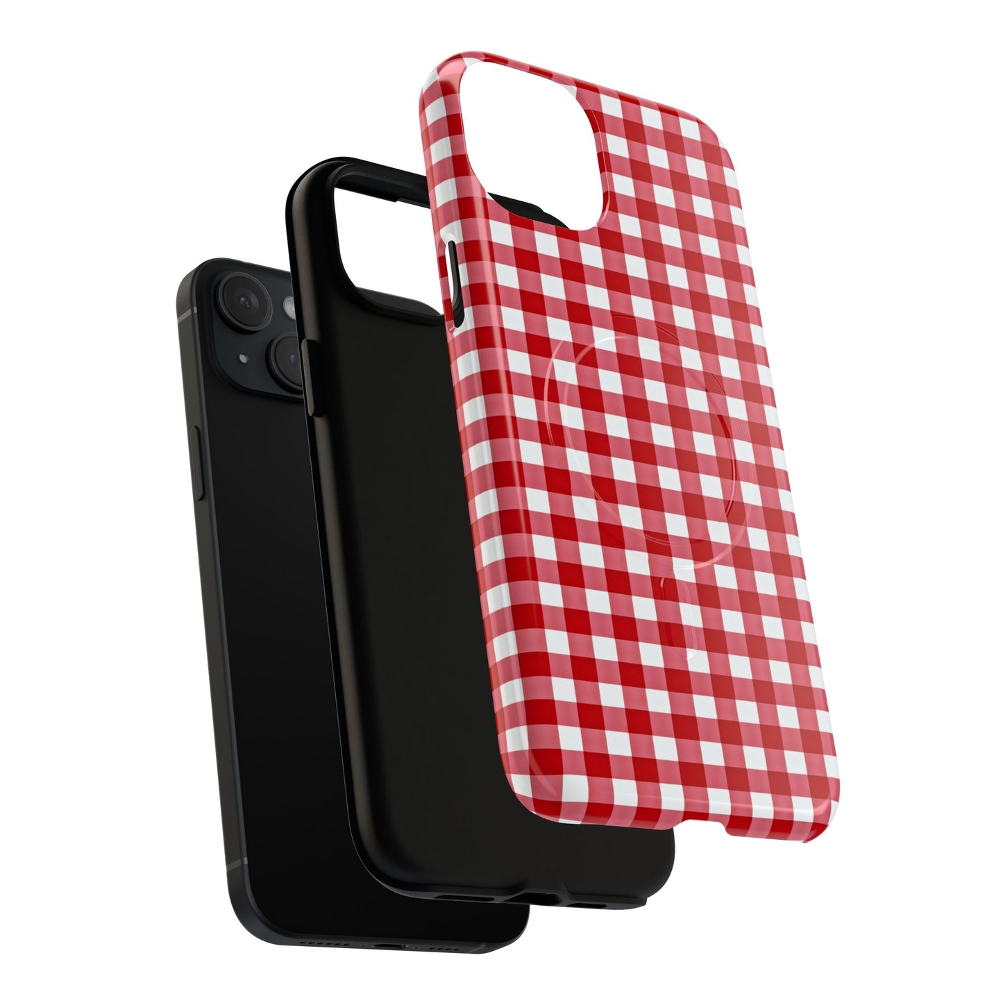 Red Plaid Tough Magnetic Phone Case