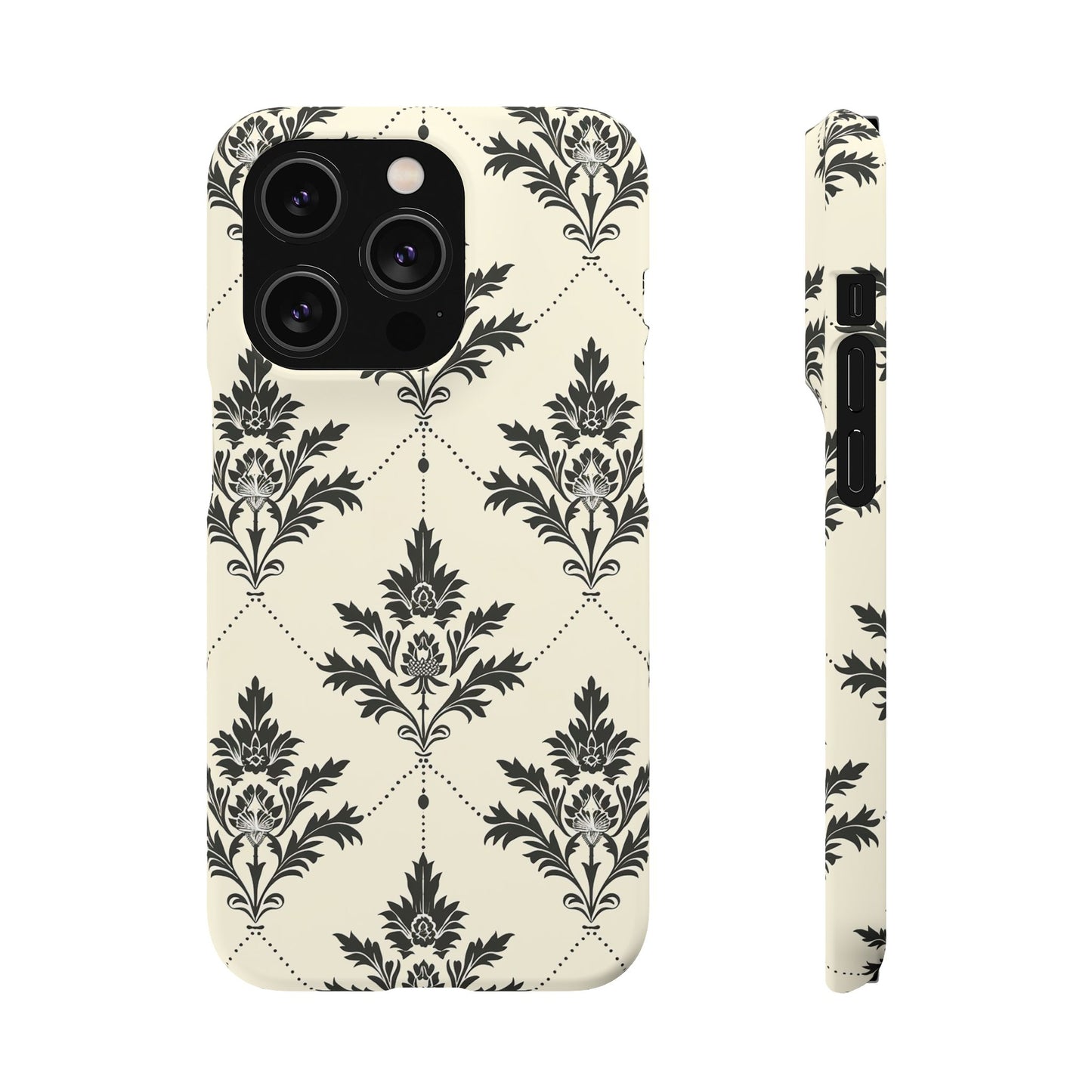 Midnight Damask Snap Case