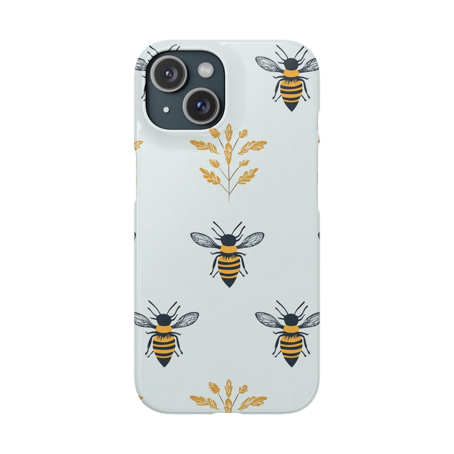 Blue Buzzing Bees Snap Case