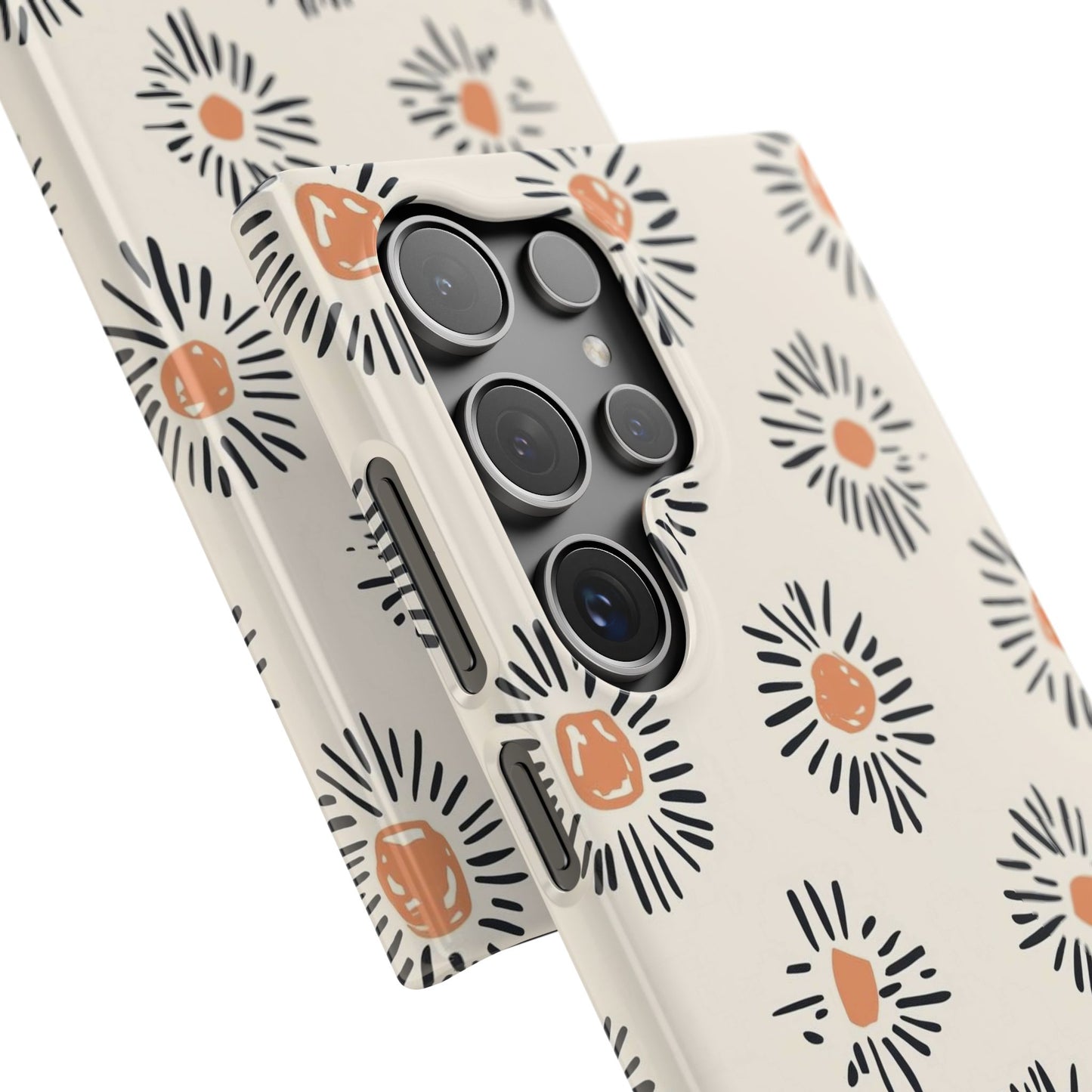 Sunburst Diary Floral Snap Case