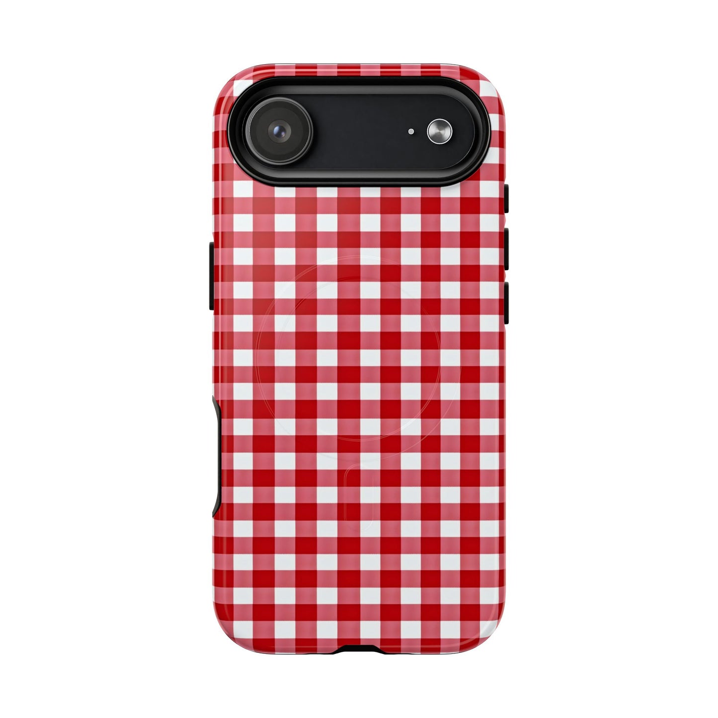 Red Plaid Tough Magnetic Phone Case