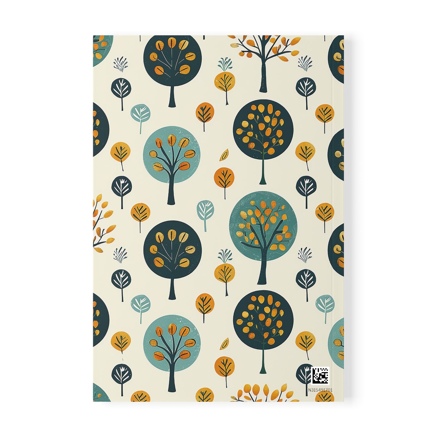 Scandi Lollipop Trees Notizbuch, Softcover, A5