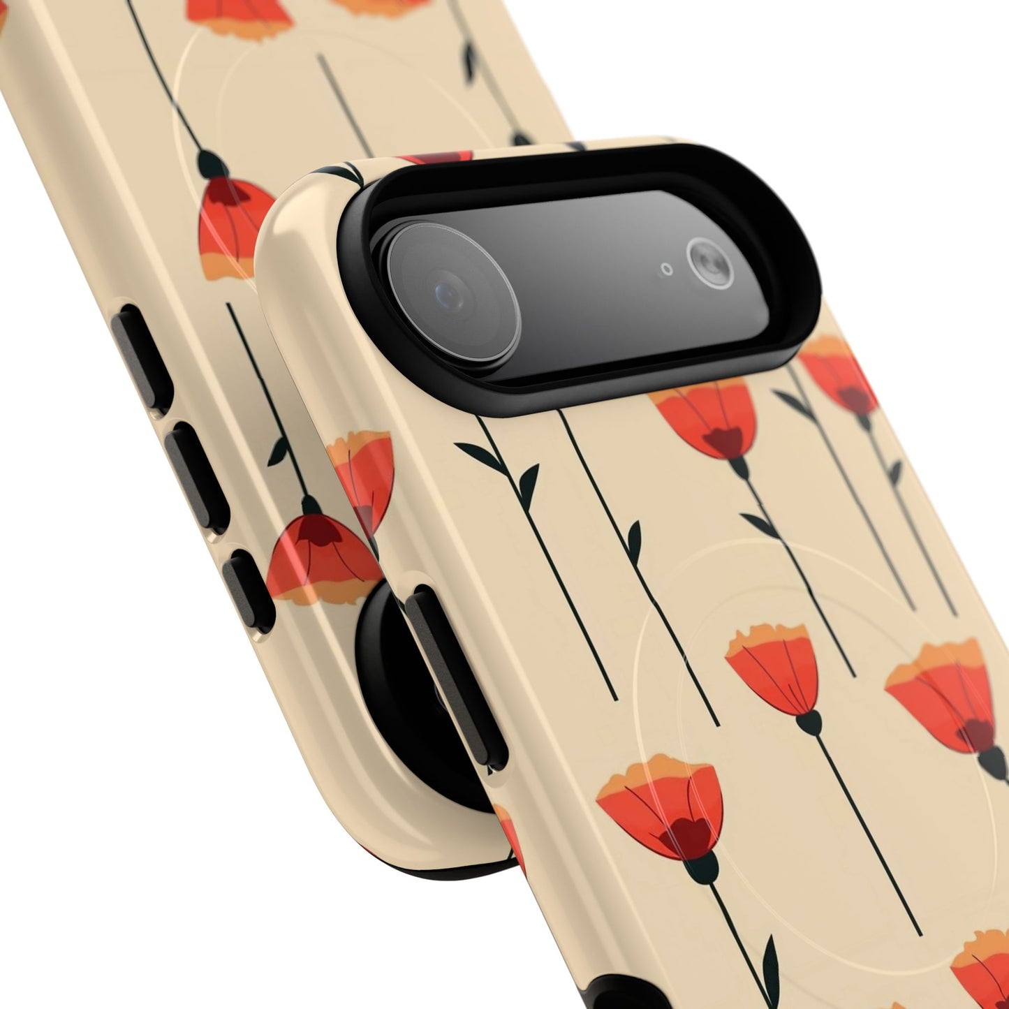 Poppy Line Tough Magnetic Phone Case